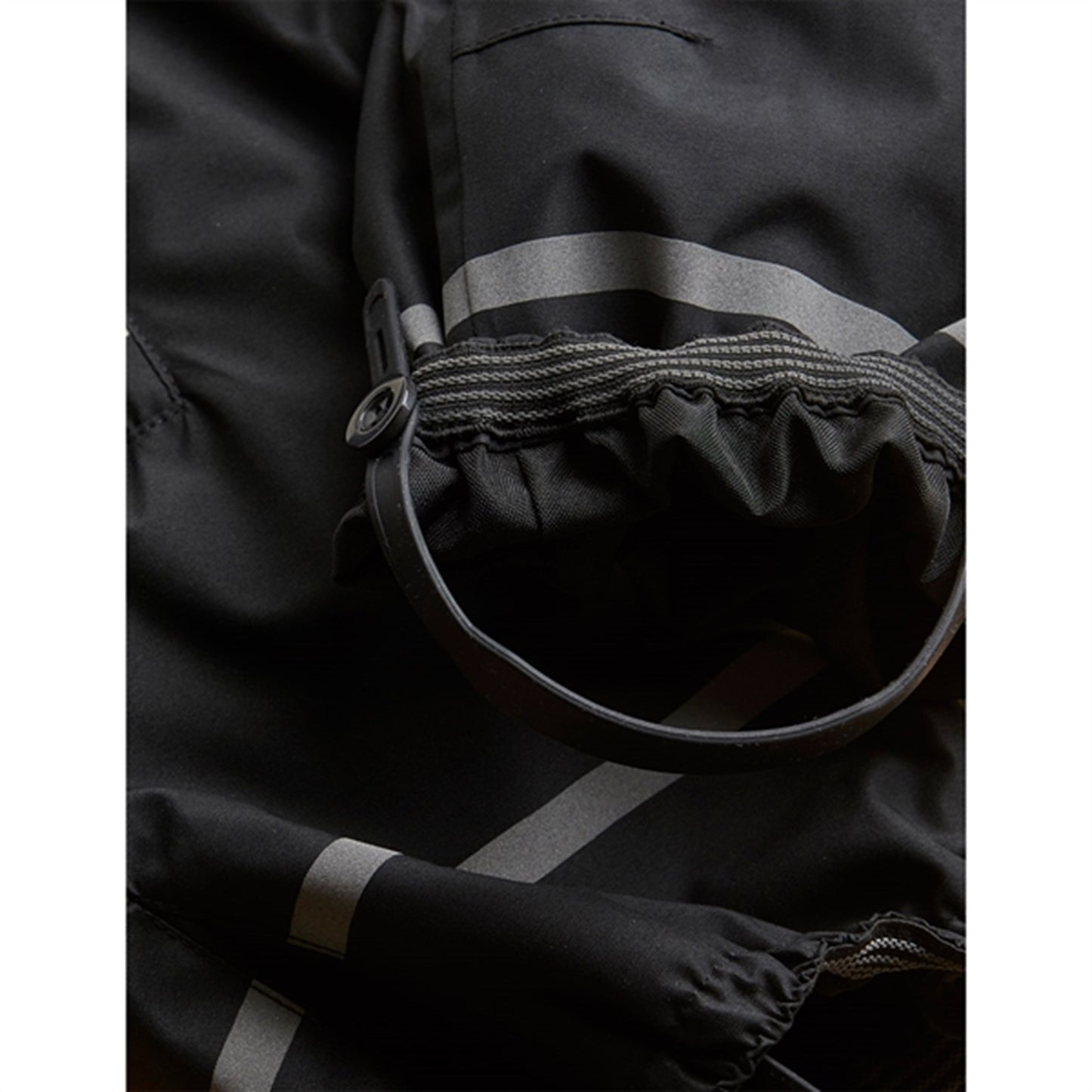 Mini Rodini Alaska Panda Baby Overall Black