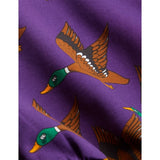 Mini Rodini Ducks Aop Zip Hoodie Purple