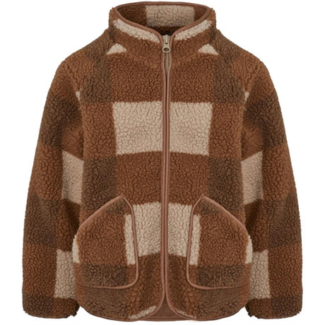 MarMar Jerry Teddybear Fleece Jacket Chunky Hazel Check
