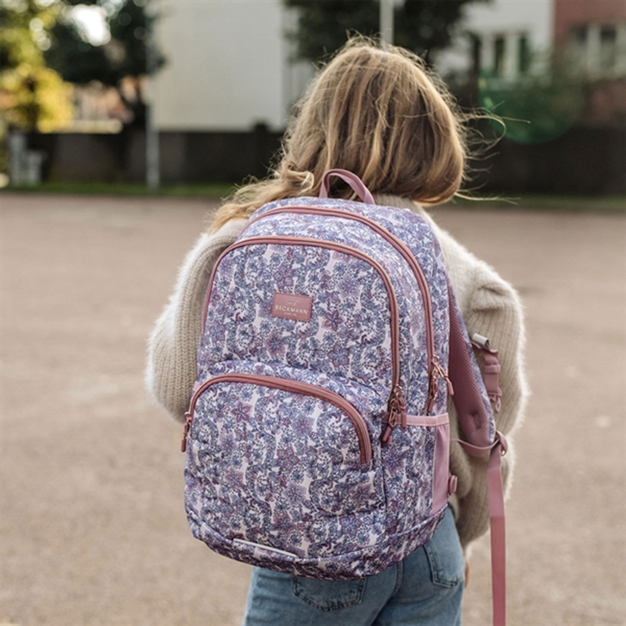 Beckmann Sport Junior Backpack Pink Quilt 3