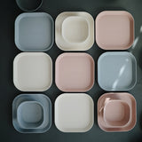 Mushie Bowl Square 2-pack Blush