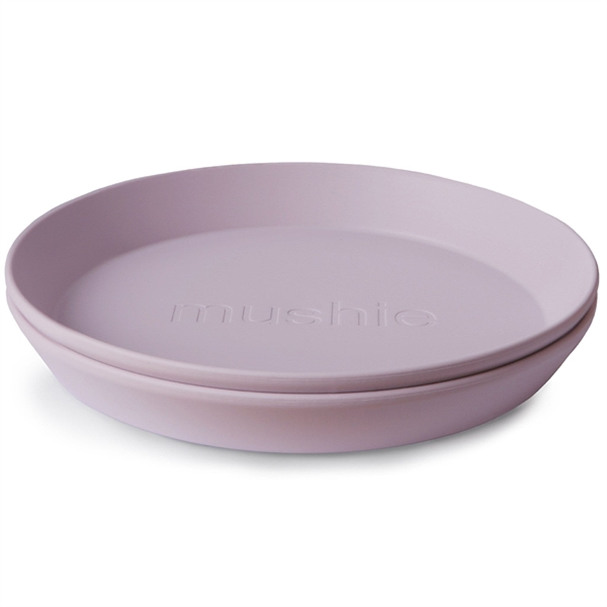 Mushie Plate Round 2-pack Soft Lilac