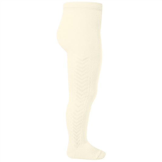 Cóndor Tights w. Side Pattern Beige