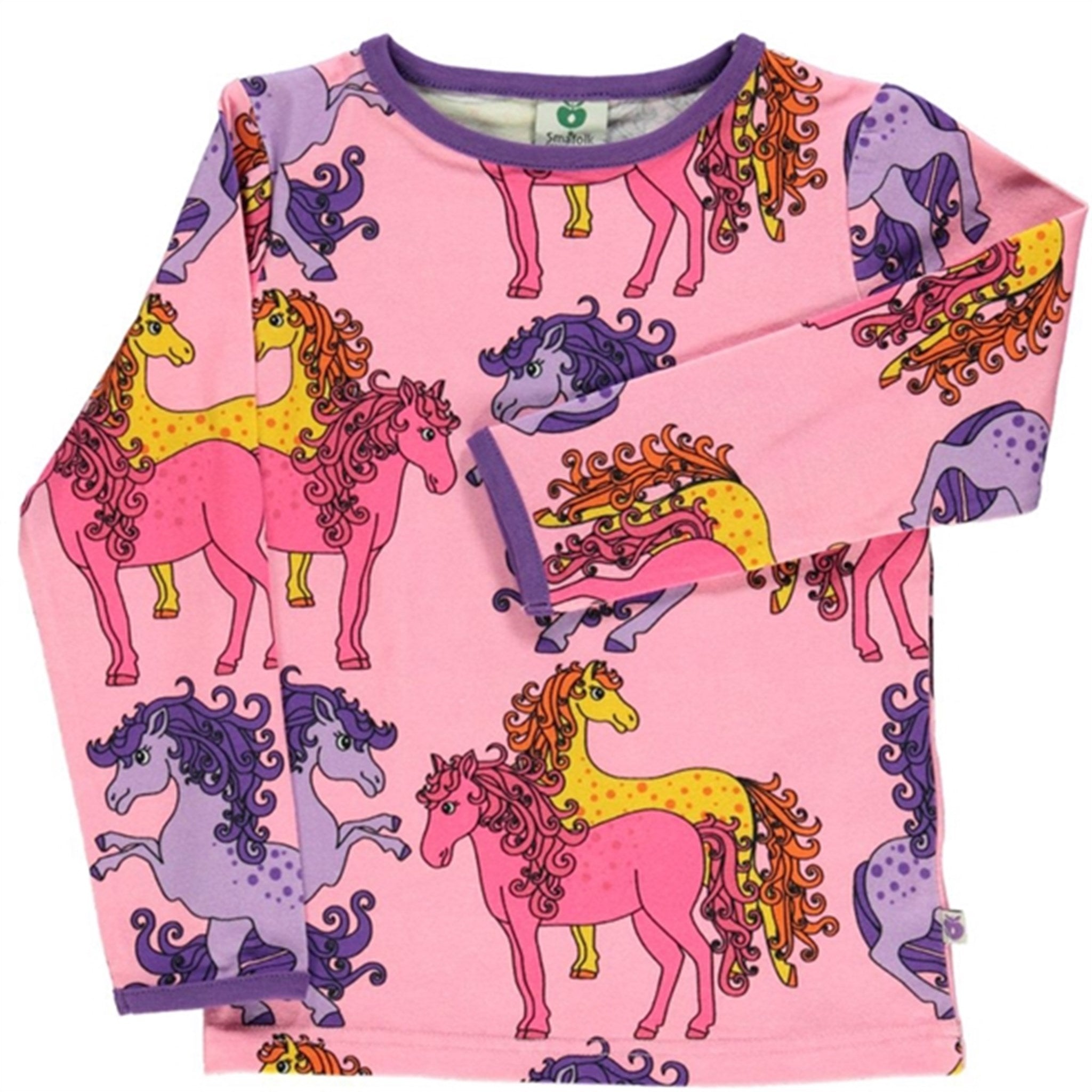 Småfolk Sea Pink Horse Shirt