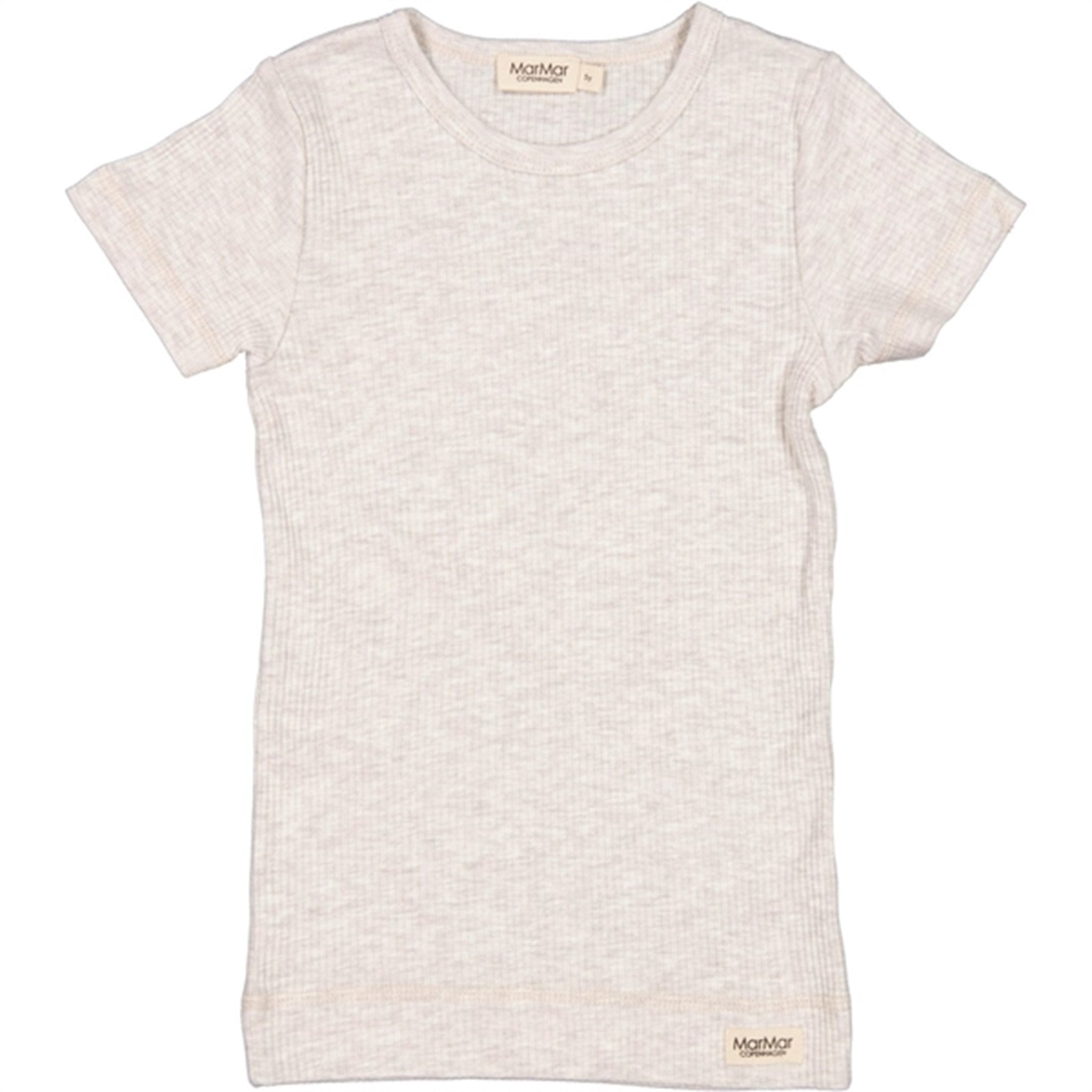 MarMar Modal Beige Melange Plain T-shirt