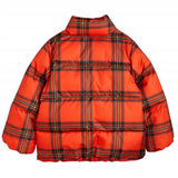 Mini Rodini Red Check Puffer Jacket