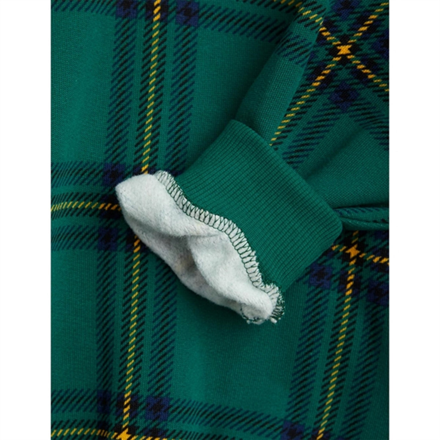 Mini Rodini Green Check Aop Sweatshirt
