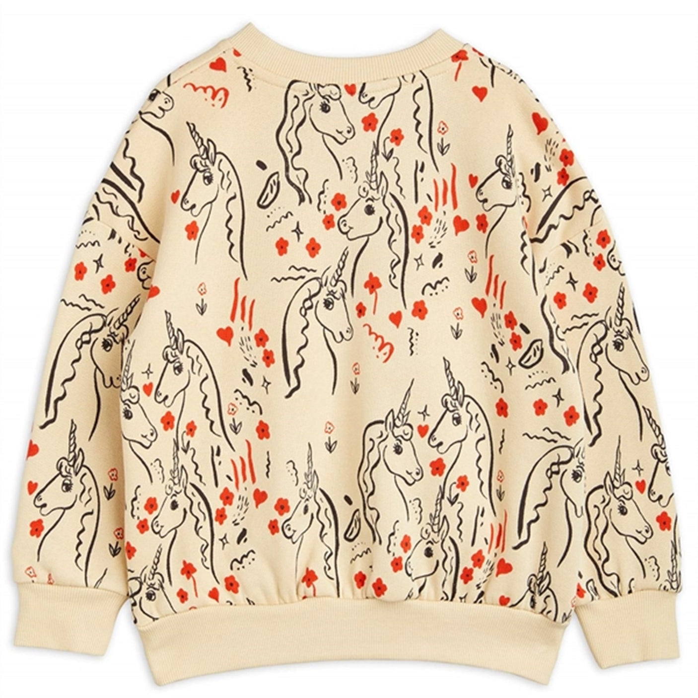 Mini Rodini Yellow Scottish Unicorns Aop Sweatshirt