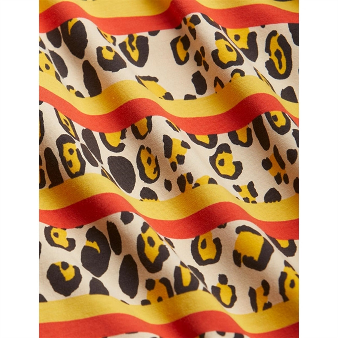 Mini Rodini Multi Leopard Stripe Aop T-Shirt