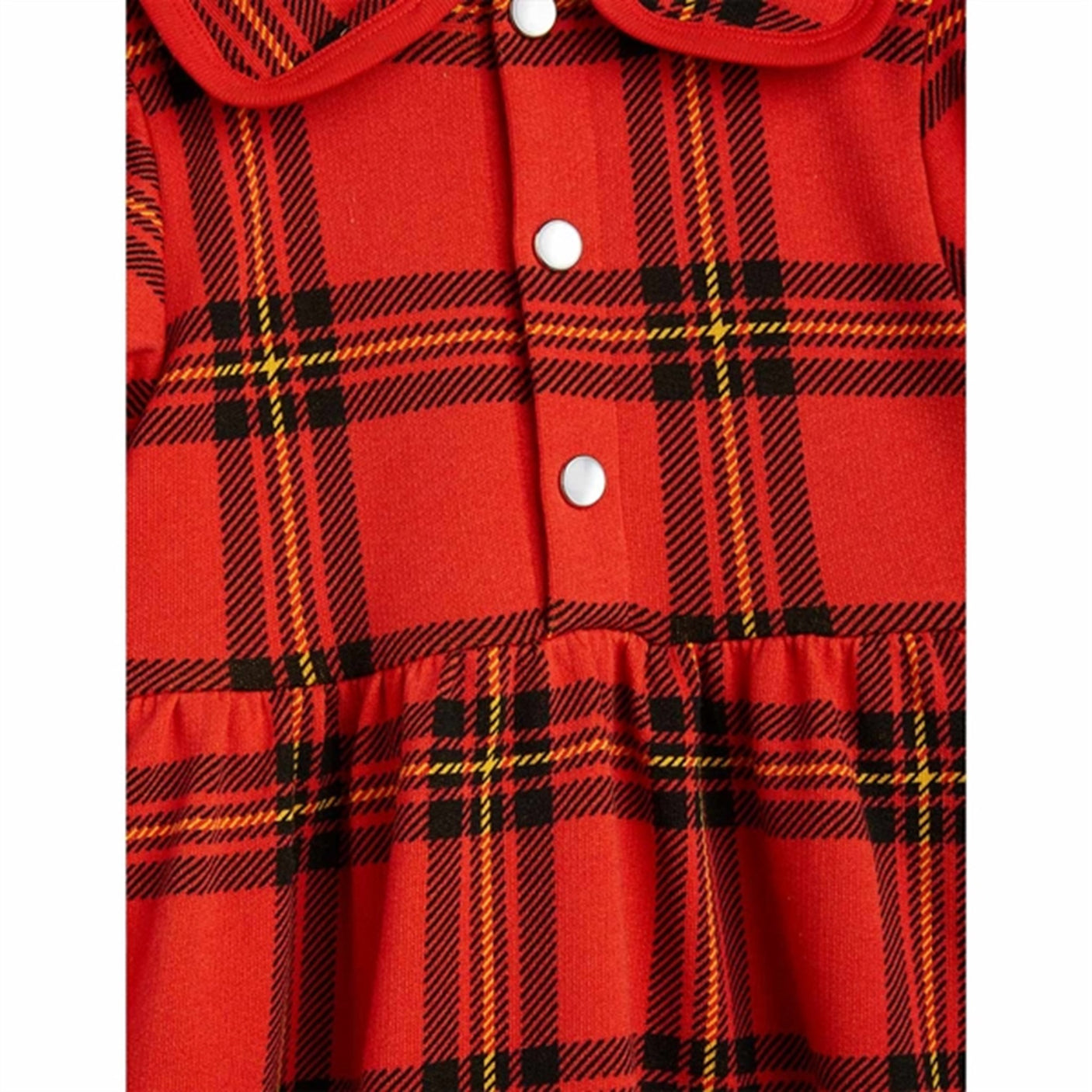 Mini Rodini Red Check Aop Sweat Dress