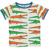 Småfolk Cream Crocodile T-shirt