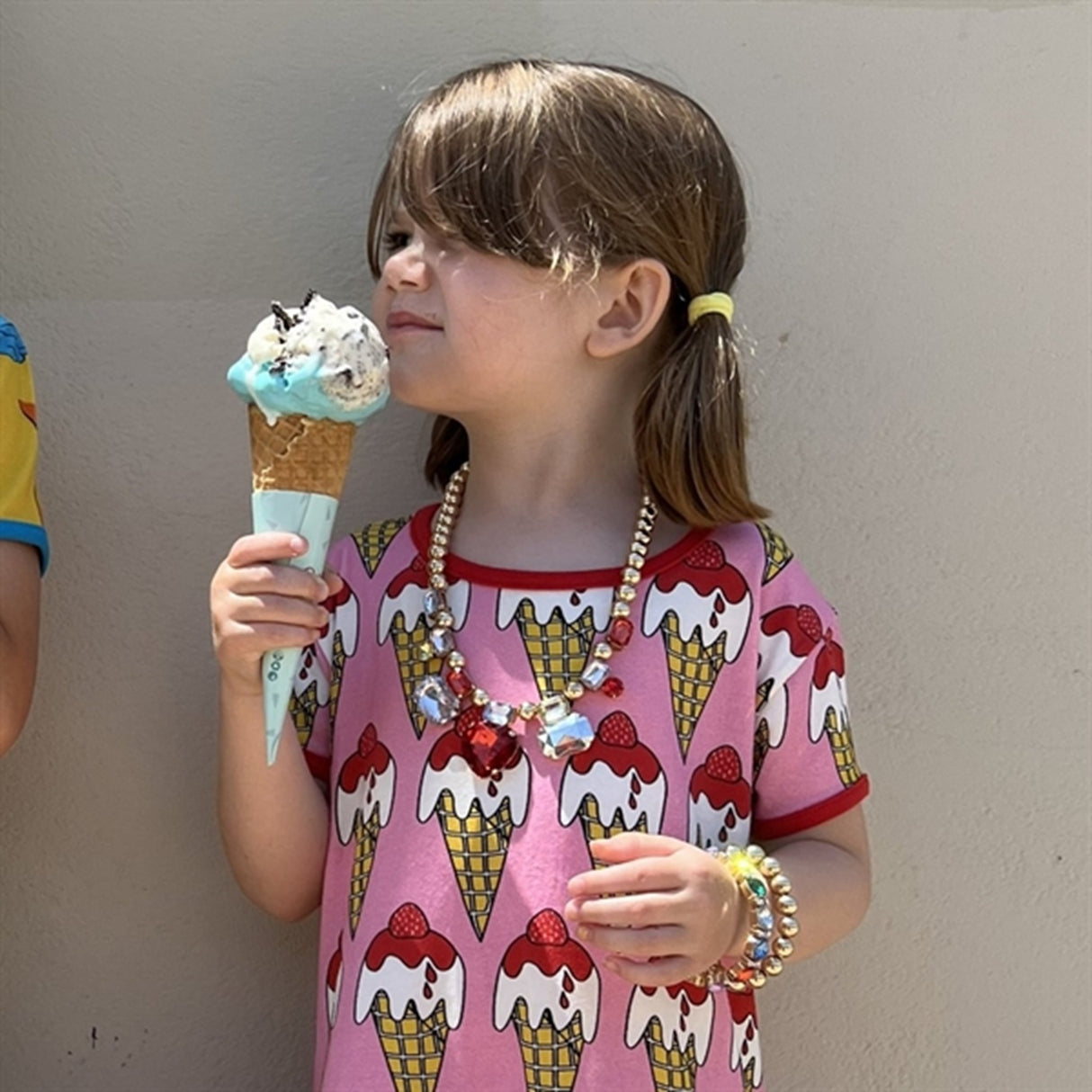 Småfolk Sea Pink Ice Cream Cone Dress