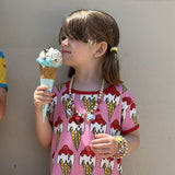 Småfolk Sea Pink Ice Cream Cone Dress