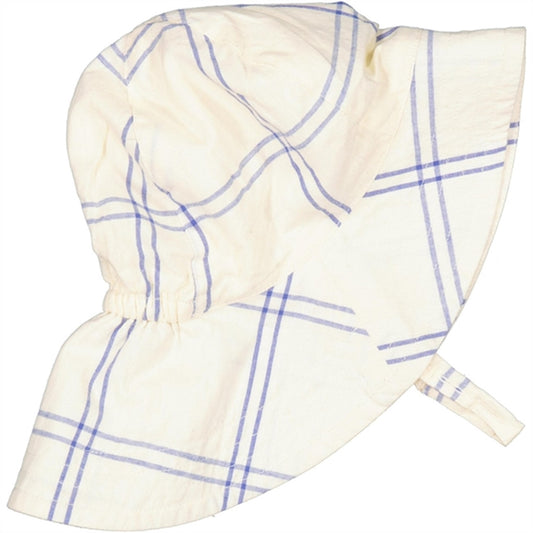 MarMar Blue Check Alba Baby Long Sunhat