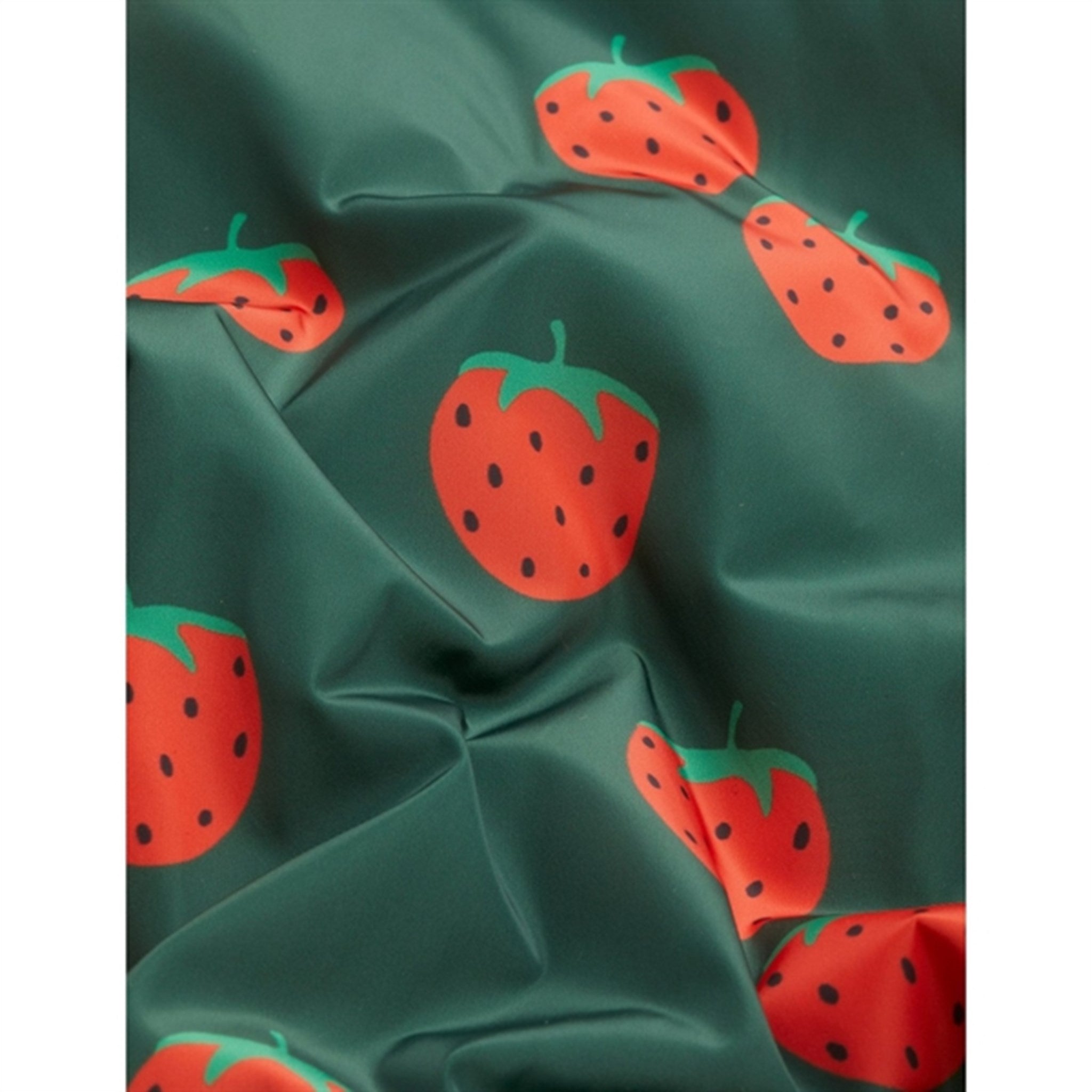 Mini Rodini Strawberries Aop Woven Baseball Jacket Green 4