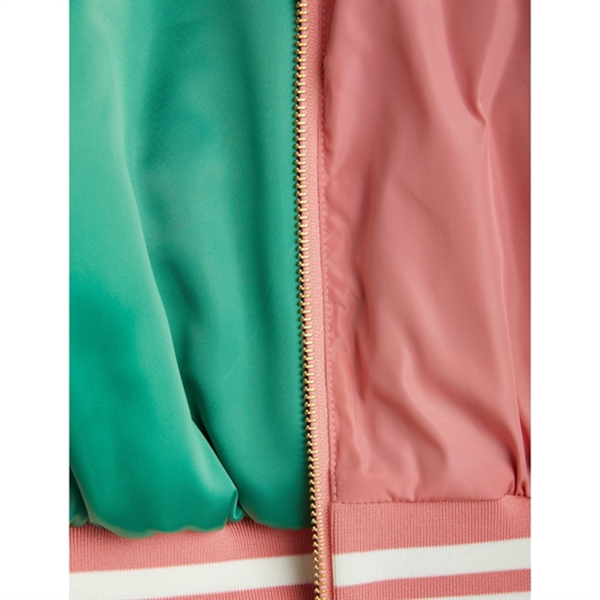 Mini Rodini Pigeons Woven Baseball Jacket Pink