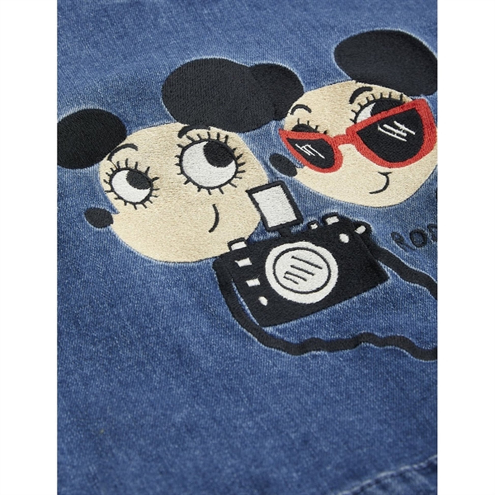 Mini Rodini Ritzratz Emb Denim Jacket Blue