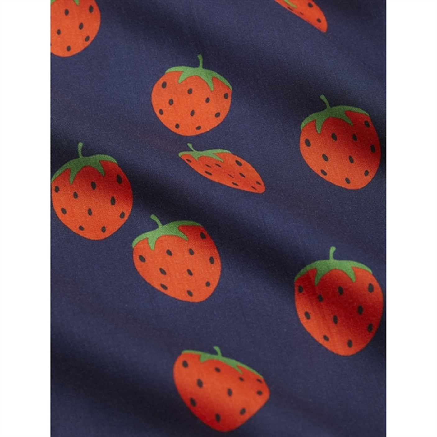 Mini Rodini Strawberries Aop Woven Shirt Blue