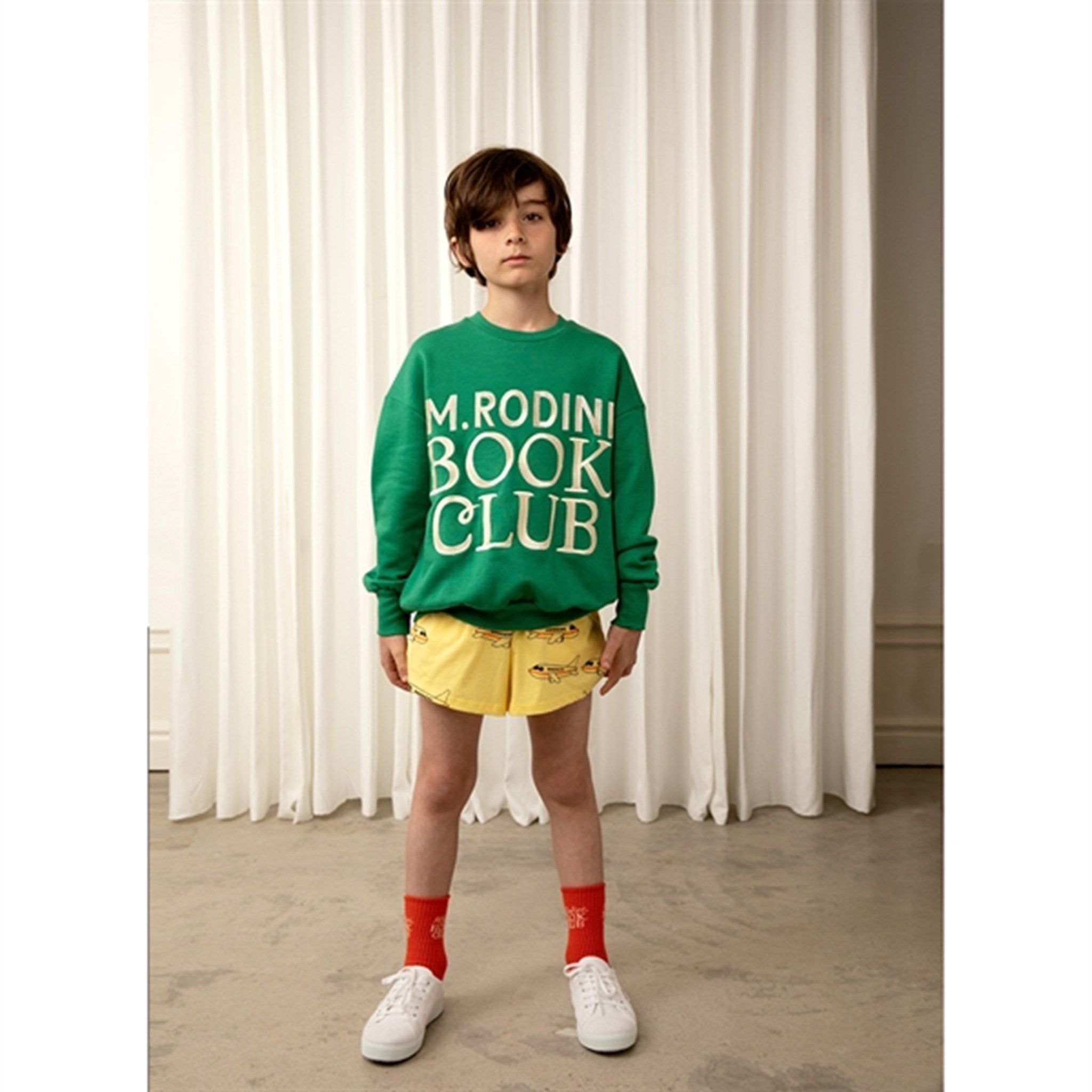 Mini Rodini Book Club Emb Sweatshirt Green 5