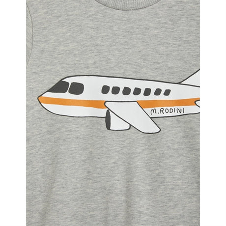 Mini Rodini Airplane Sp T-shirt Grey melange