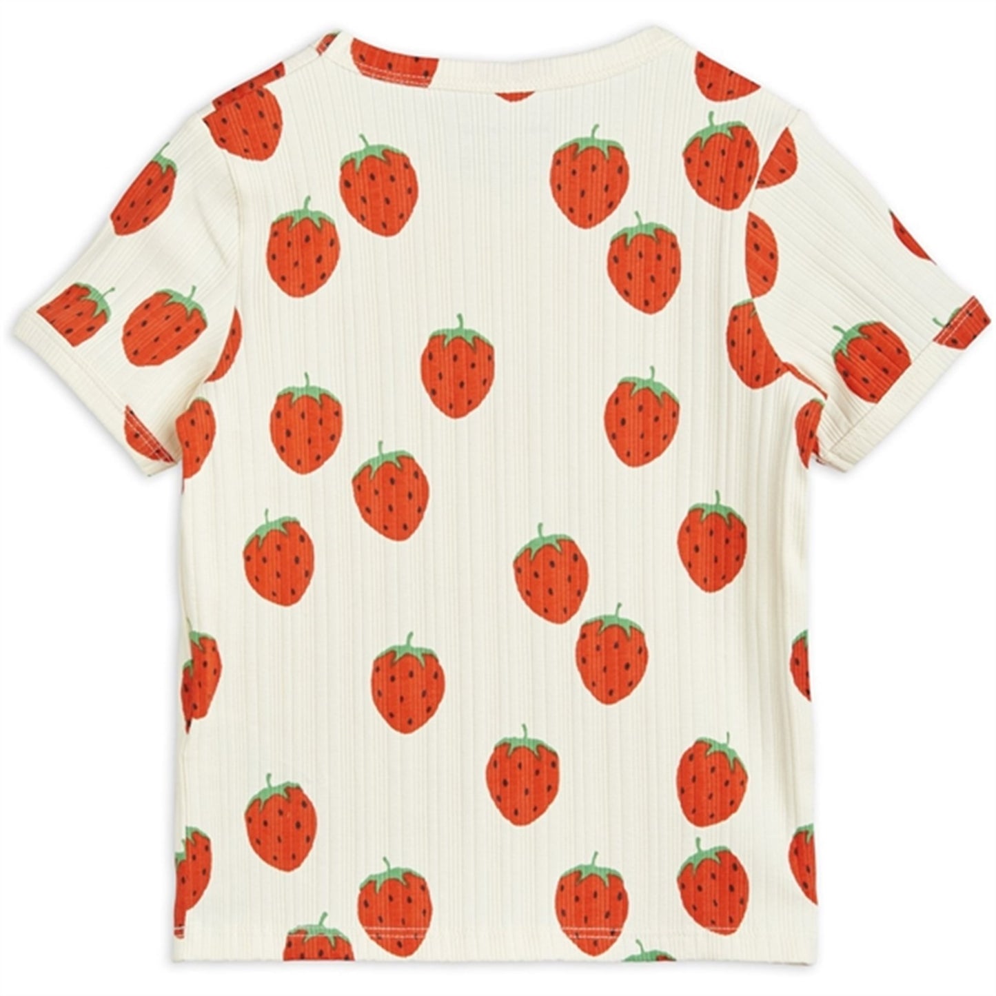 Mini Rodini Strawberries Aop T-shirt Offwhite