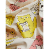 Mini Rodini Cats Aop Leggings Offwhite