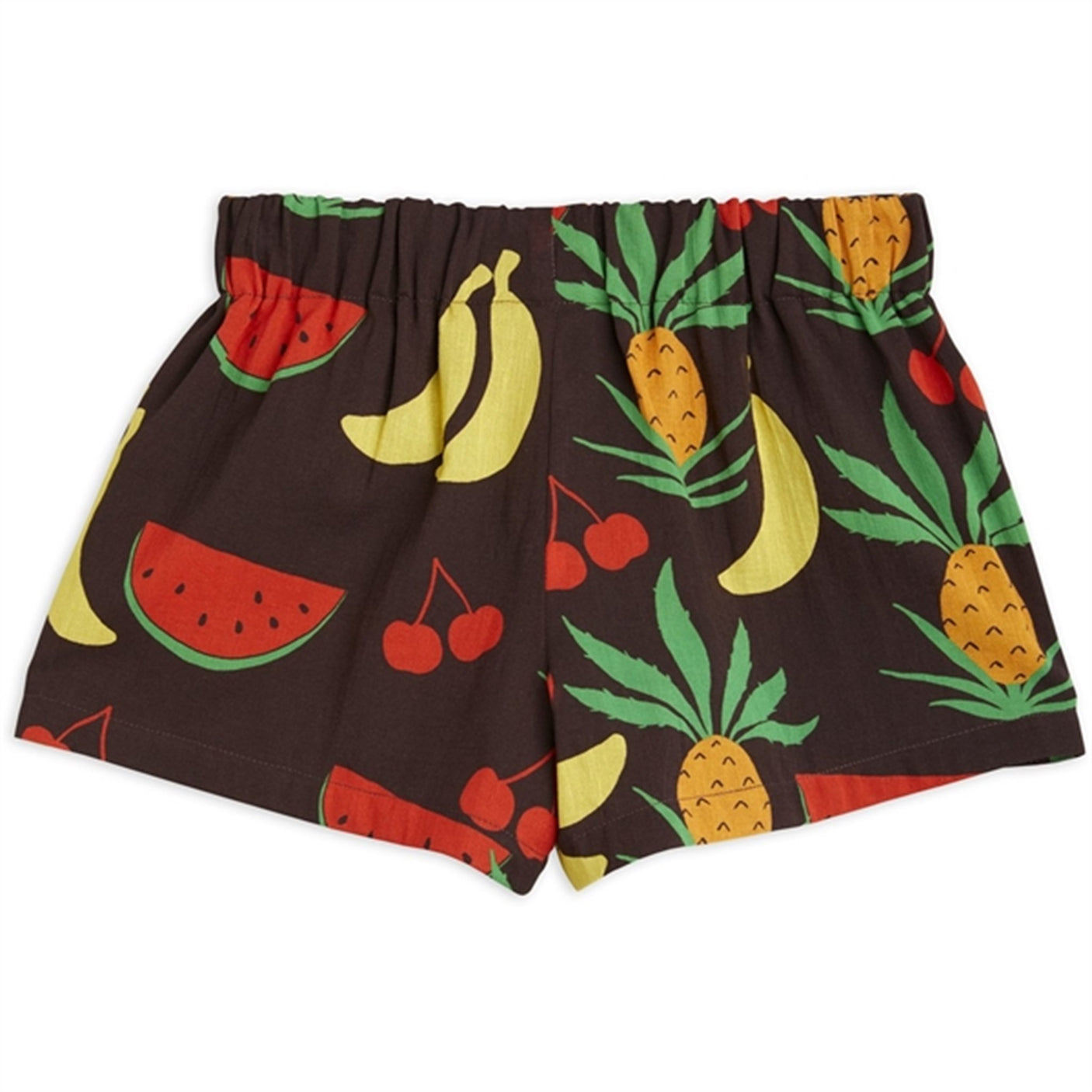 Mini Rodini Fruits Aop Woven Shorts Brown