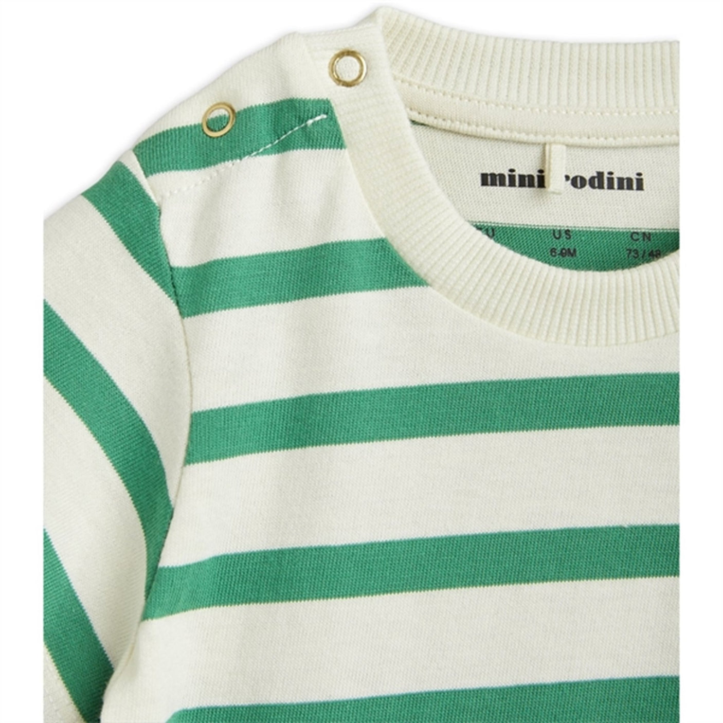 Mini Rodini Panther Patch Ss Body Green