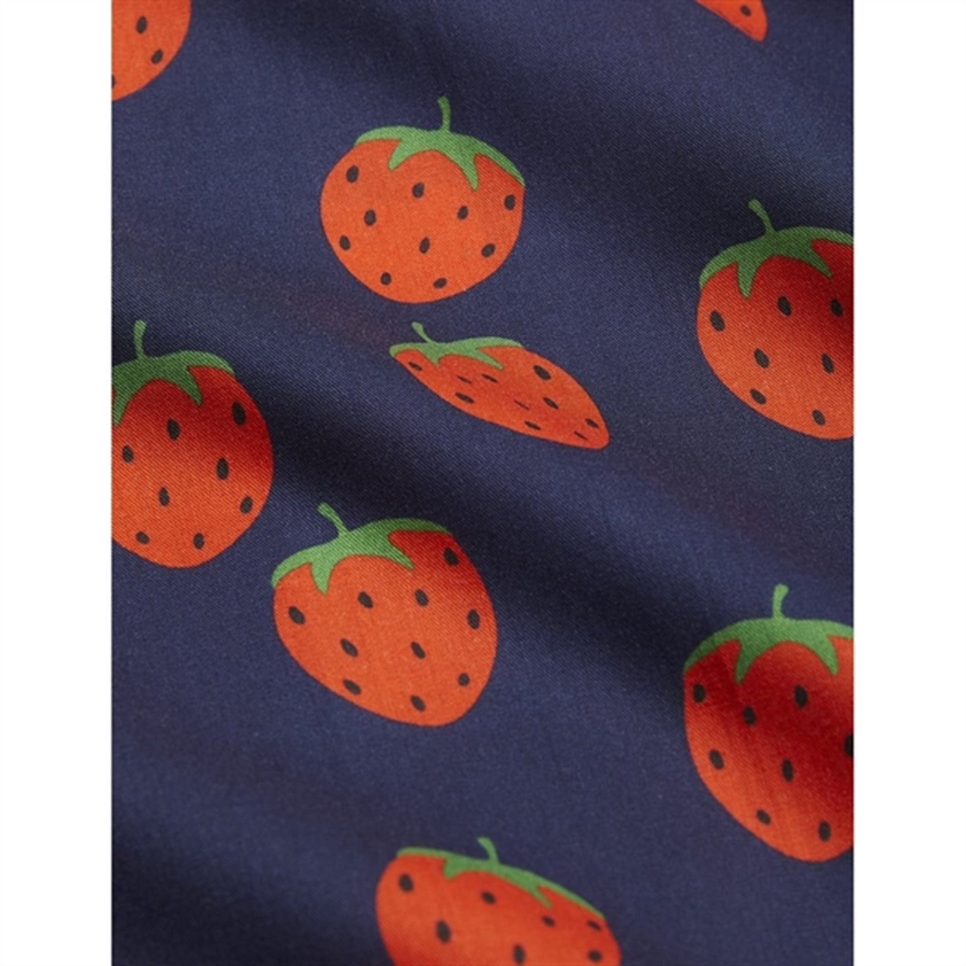 Mini Rodini Strawberries Aop Woven Ss Dress Blue
