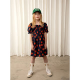 Mini Rodini Strawberries Aop Woven Ss Dress Blue