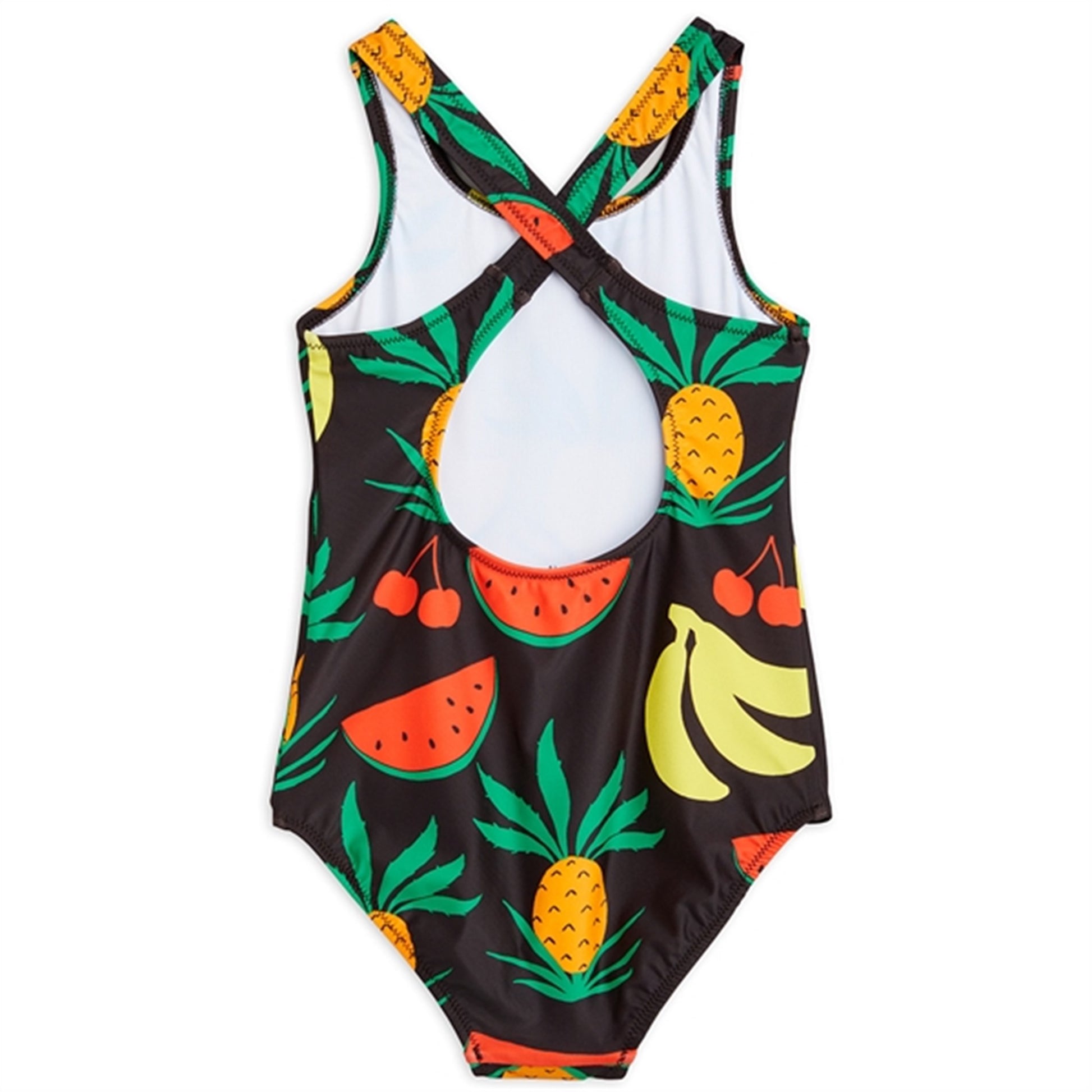 Mini Rodini Fruits Aop Swimsuit Brown