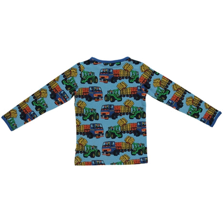 Småfolk Blue Grotto Tractor Blouse