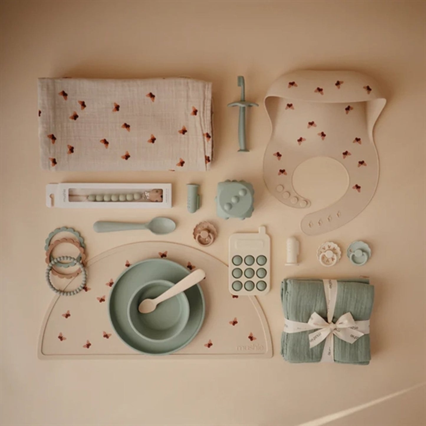 Mushie Silicone Bowl Cambridge Blue