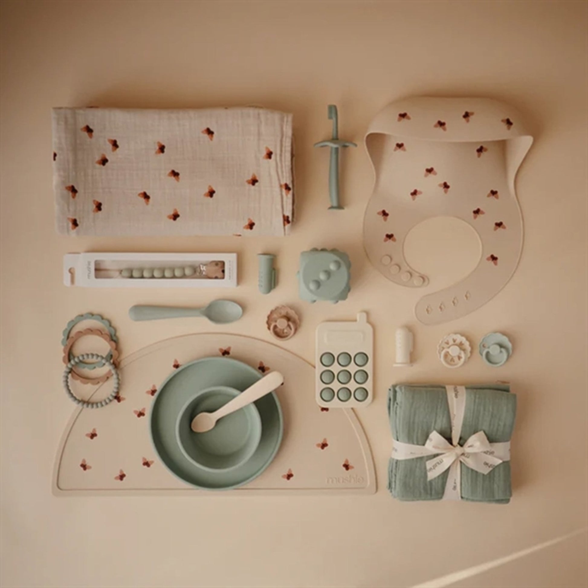 Mushie Silicone Bowl Cambridge Blue