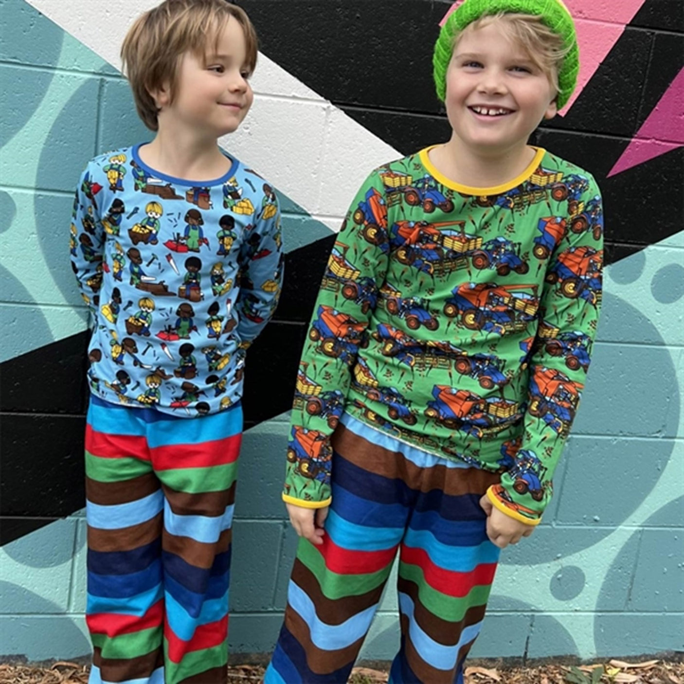 Småfolk Apple Green Harvester Blouse