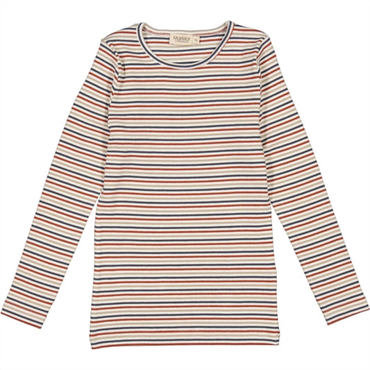 MarMar Modal Rib Stripe Mix Tani Blouse