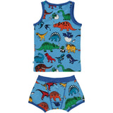 Småfolk Blue Grotto Dinosaur Underwear Set