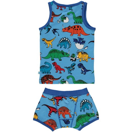 Småfolk Blue Grotto Dinosaur Underwear Set