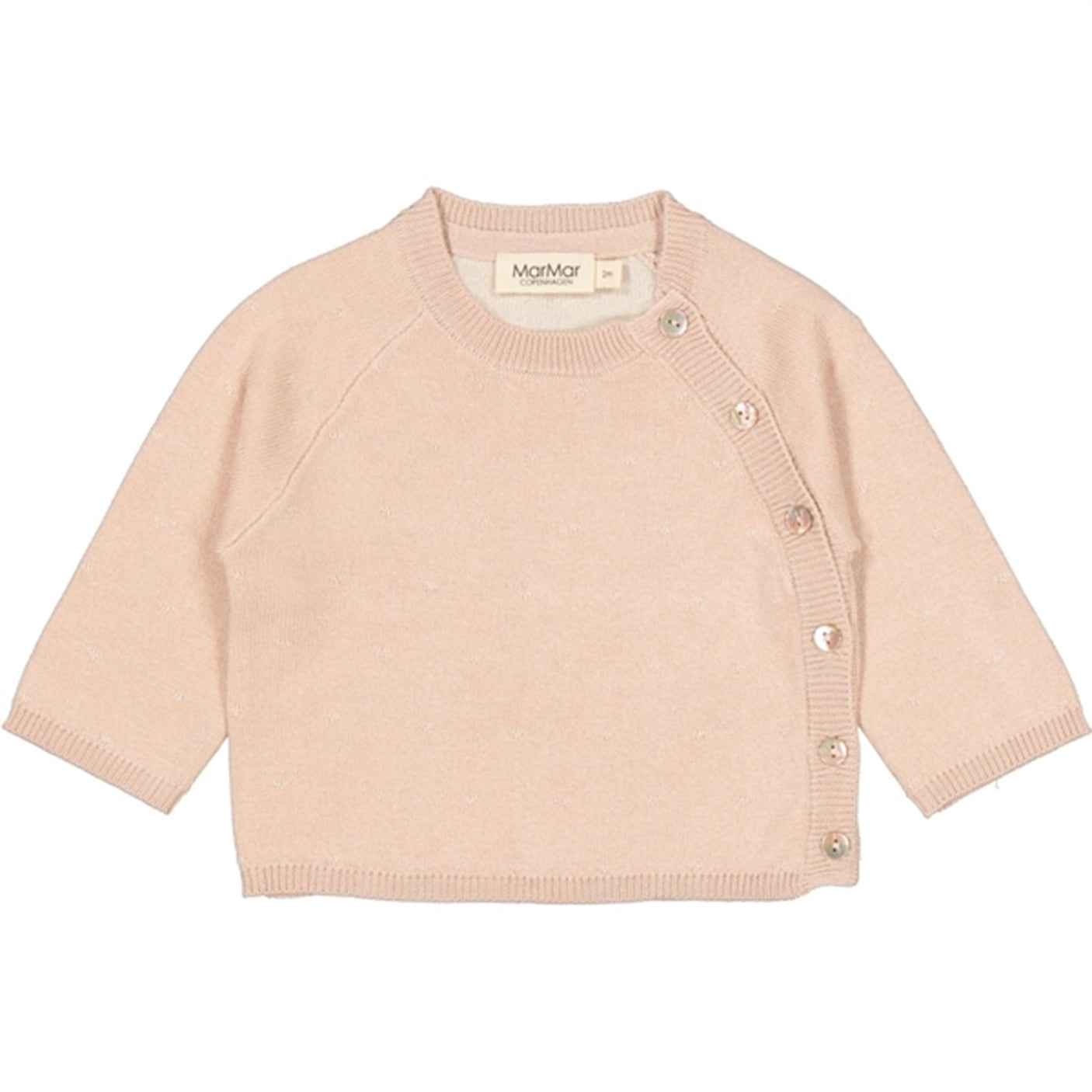 MarMar New Born Cream Taupe Hearts Toll Knit Blouse