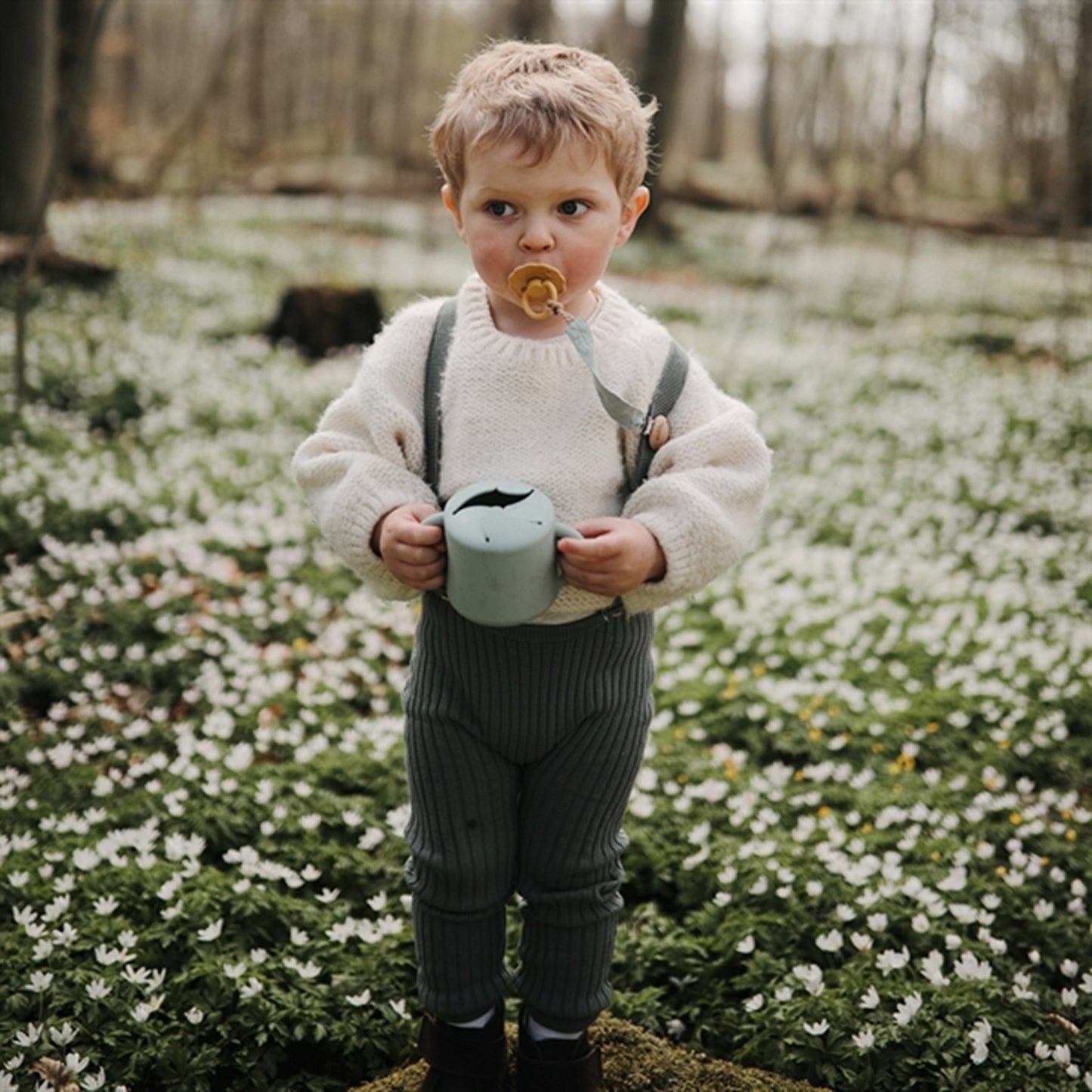 Mushie Snack Cup Cambridge Blue