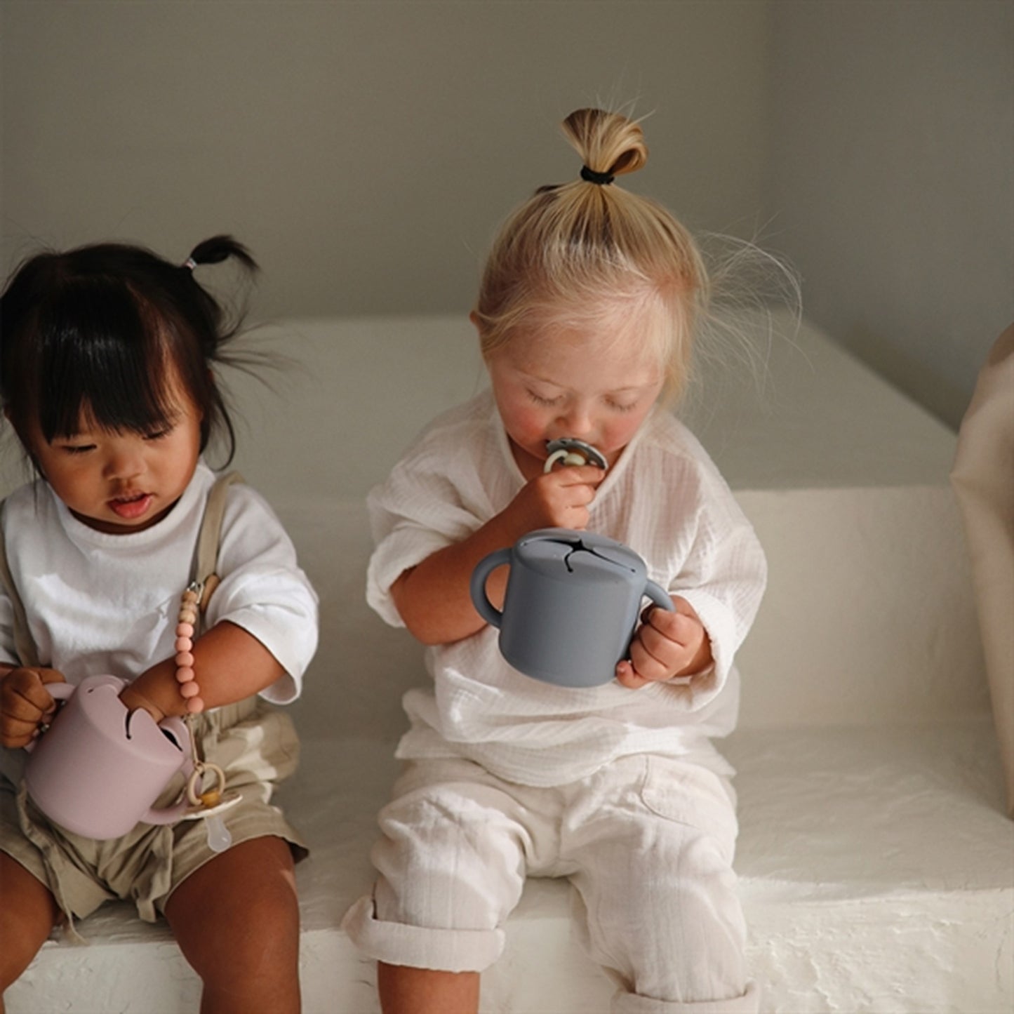 Mushie Snack Cup Stone