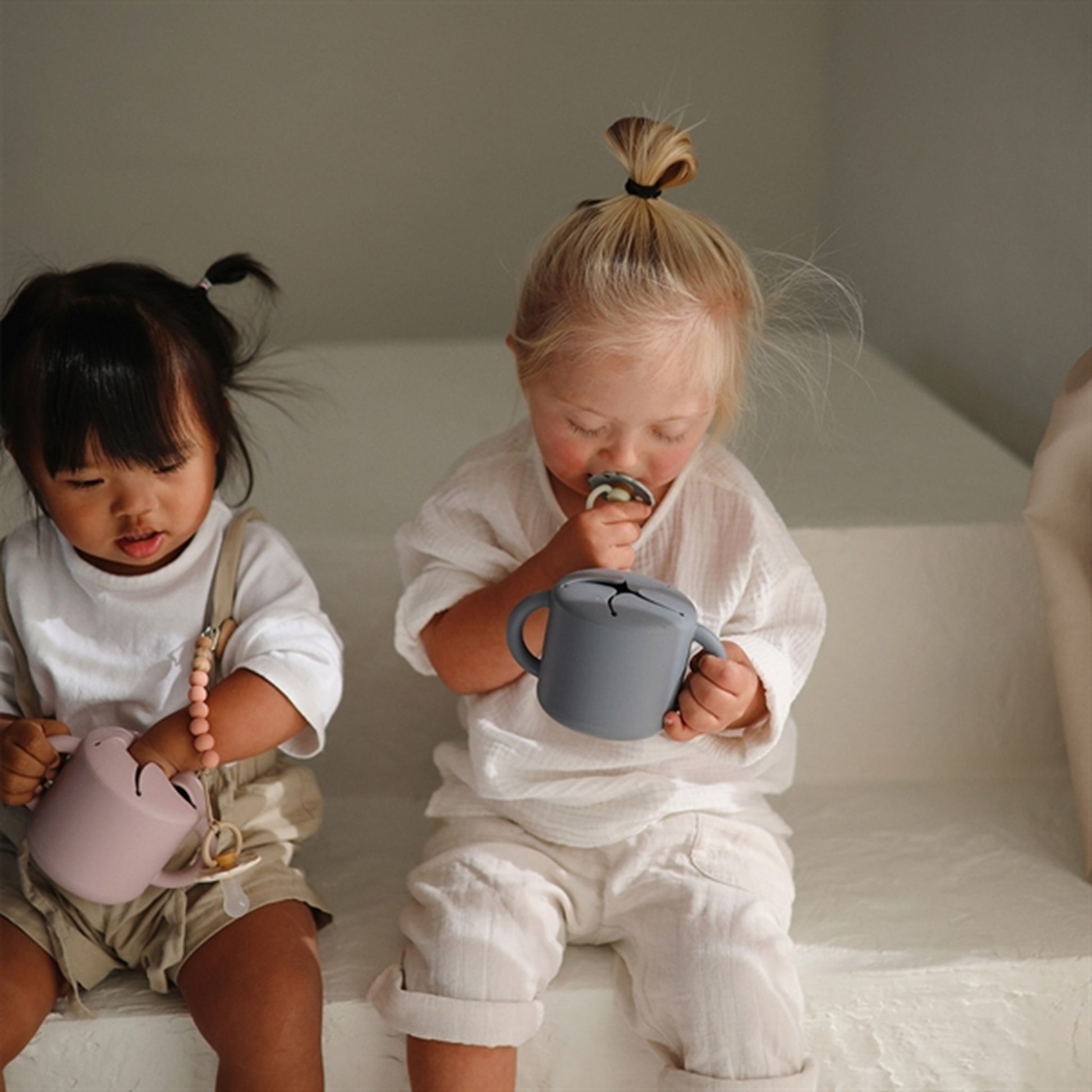 Mushie Snack Cup Stone