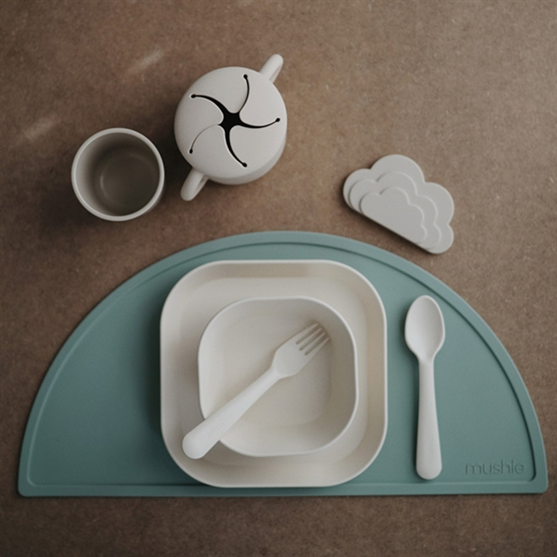 Mushie Cup 2-pack Ivory