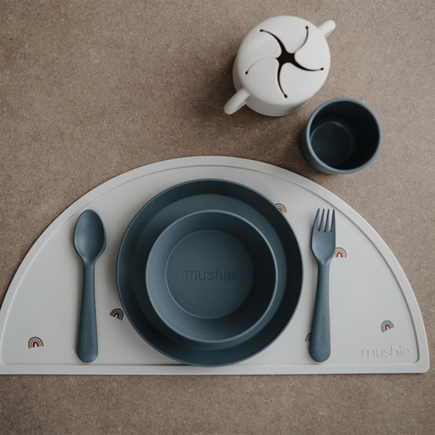 Mushie Cup 2-pack Smoke