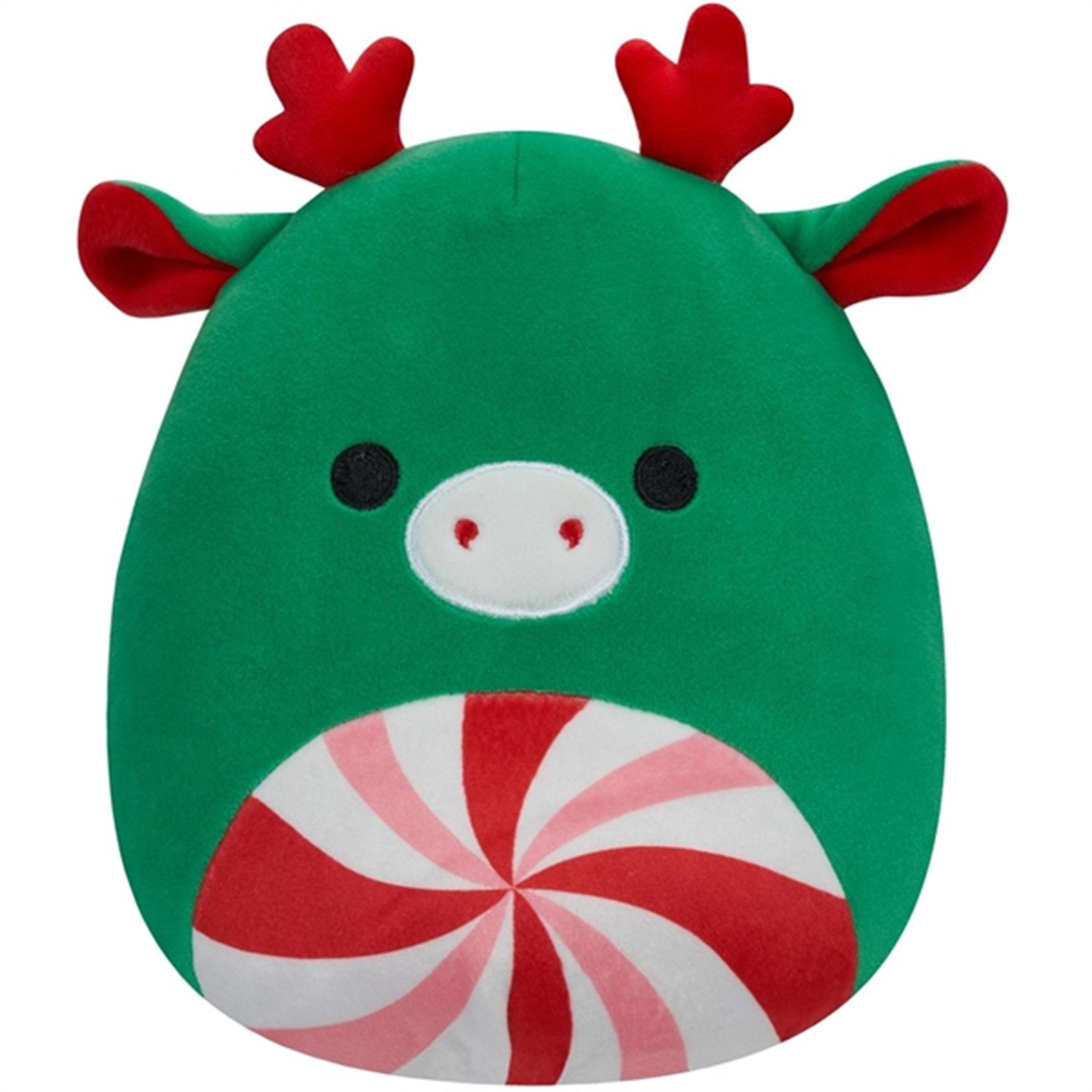 Squishmallows Christmas Green Moose w. Peppermint Swirl Tummy 19 cm