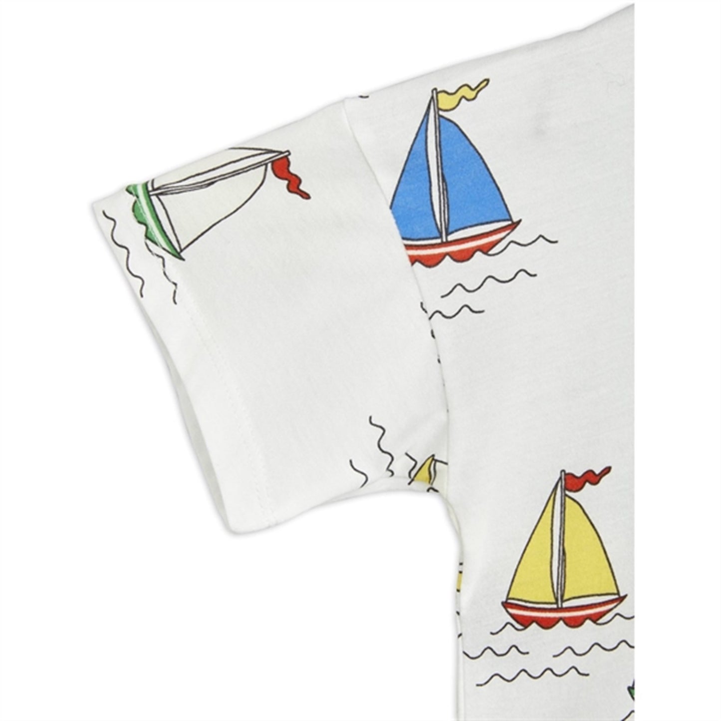 Mini Rodini Sailing Boats AOP T-shirt White