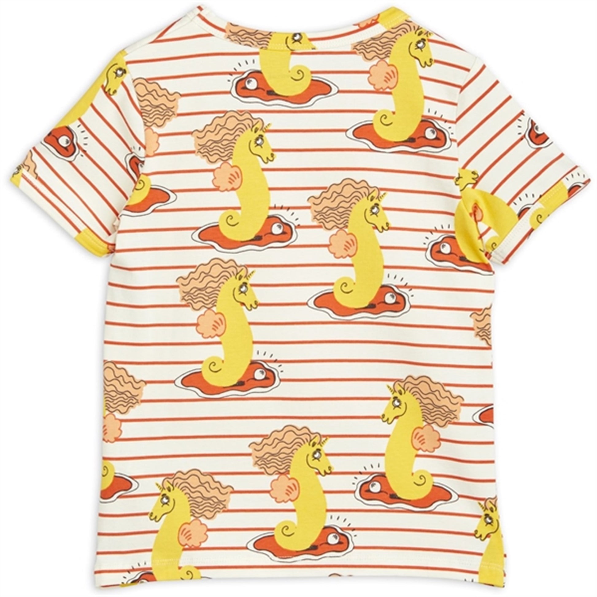 Mini Rodini Unicorn Seahorse AOP T-shirt Red