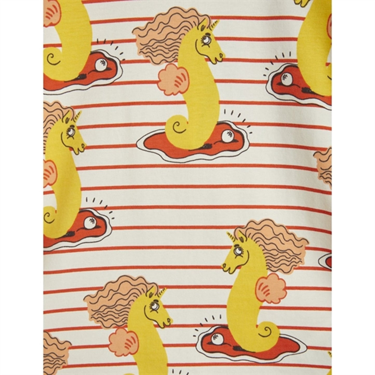 Mini Rodini Unicorn Seahorse AOP T-shirt Red