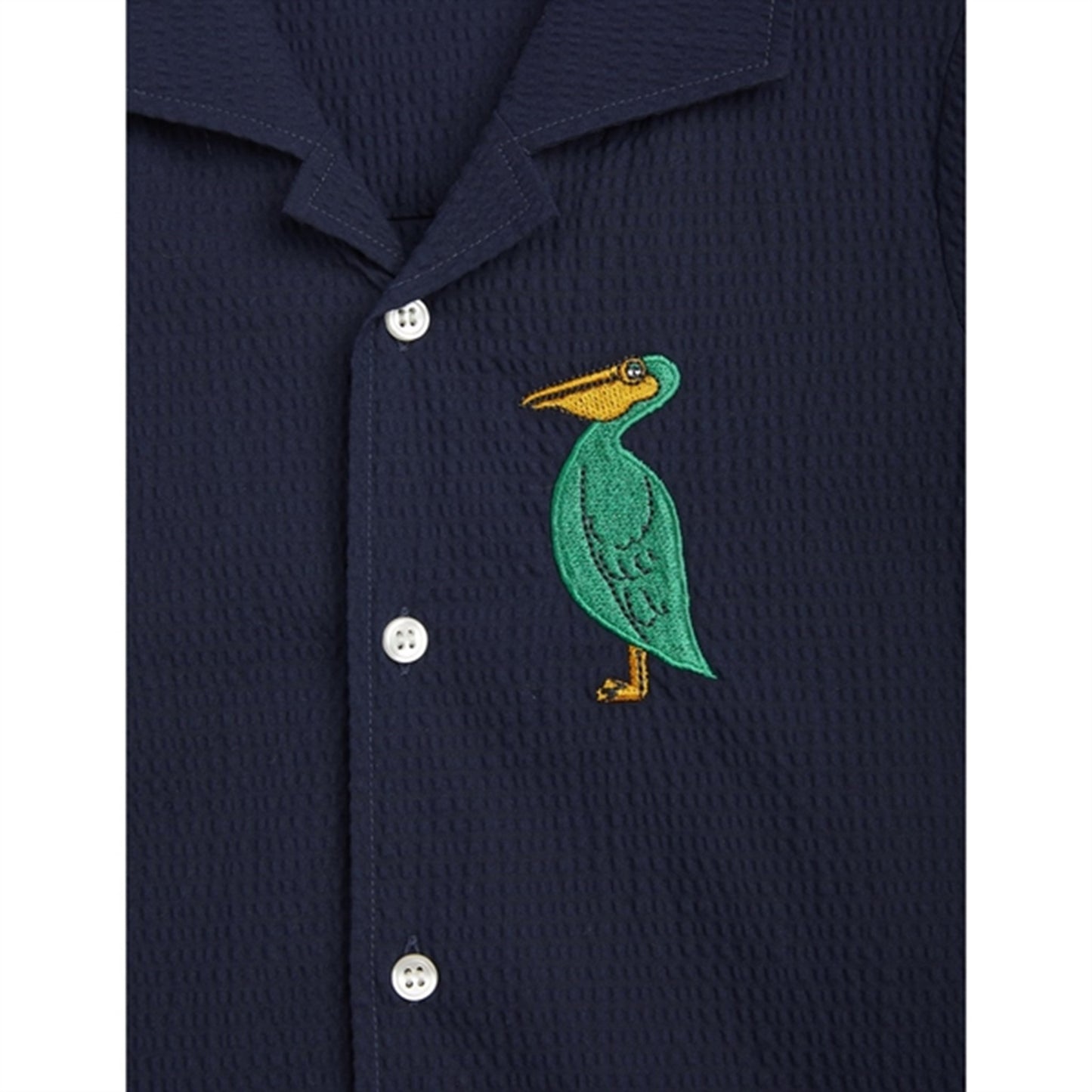 Mini Rodini Pelican Woven Shirt Blue