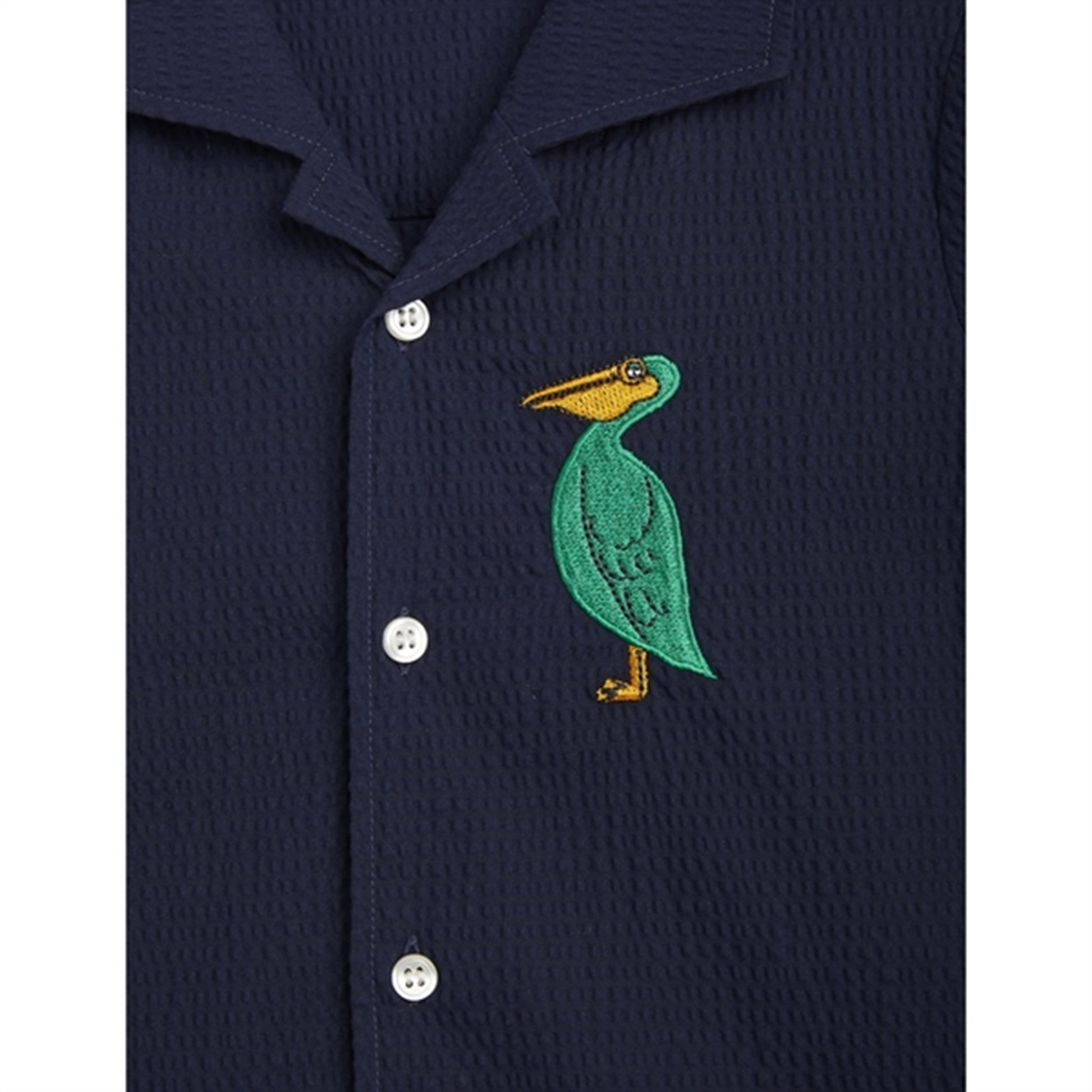Mini Rodini Pelican Woven Shirt Blue